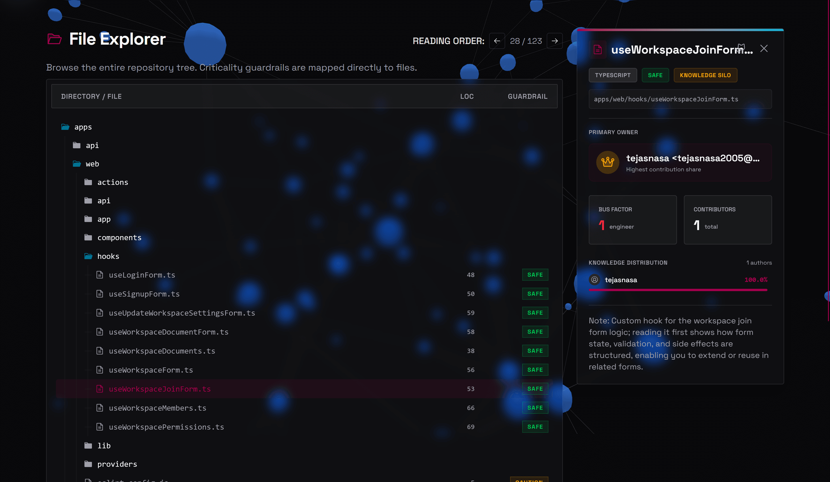 RAG Chat Interface Screenshot